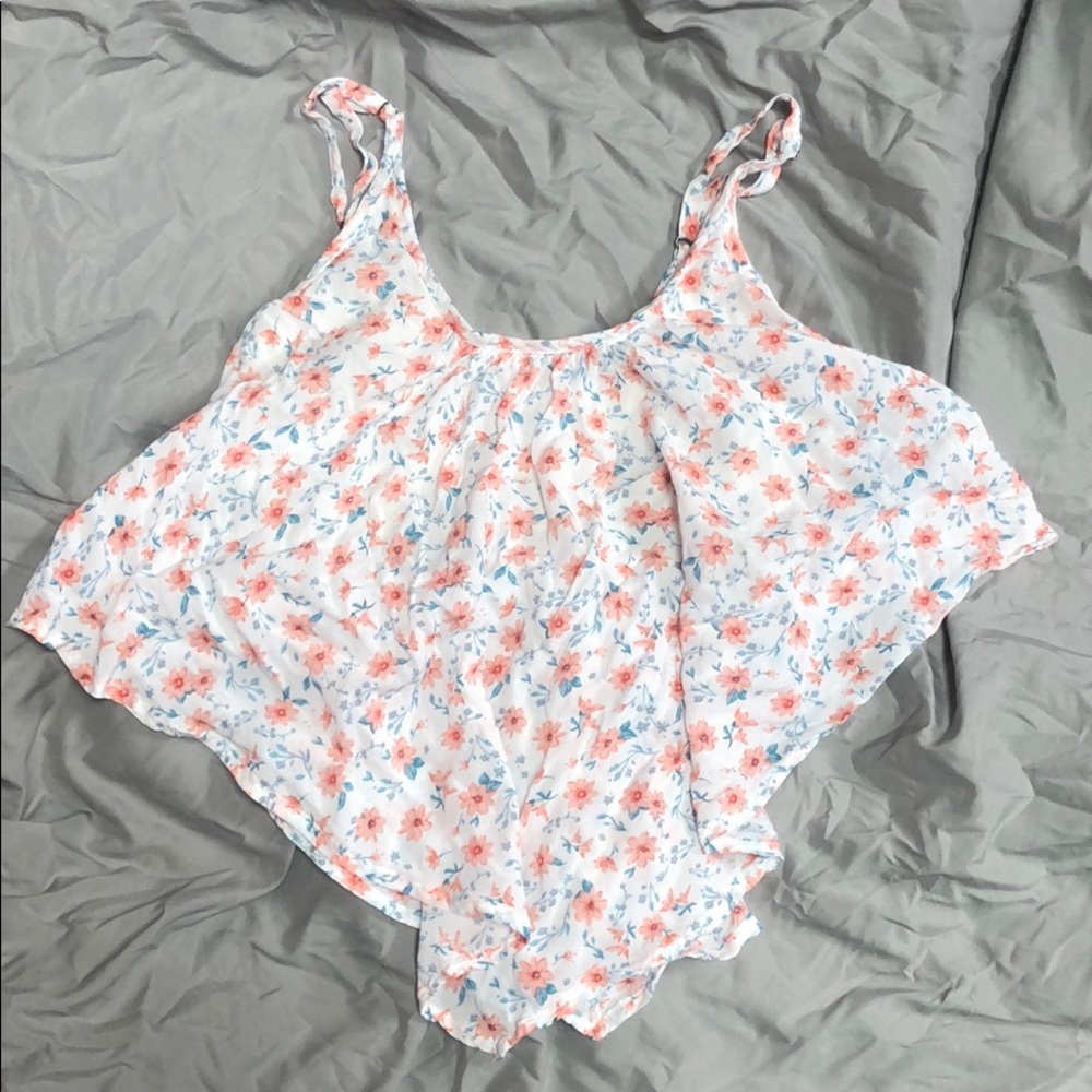 floral “Iris los angeles” crop top